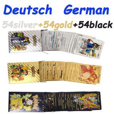55Pcs Pokemon Cards VSTAR GX EX VMAX MEGA TAG TEAM Energy Trainer Charizard Pikachu Rare Collection Battle Card I27