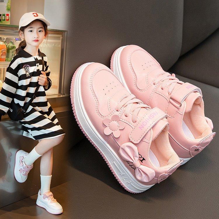 

Весенняя новая повседневная обувь для девочек Модная обувь принцессы Универсальная износостойкая обувь для скейтбординга 37 розовый