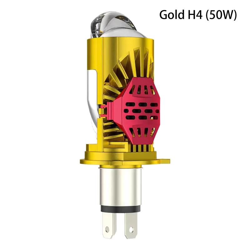 110W H4 Led Mini Projector Lens 6000K High Low Beam Turbo Fan Auto Headlamp 12V High Power Motorcycle Bulb Plug&Play 8000Lm