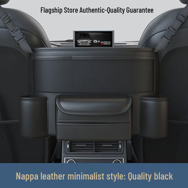 Car Seat Back Organizer & Trunk Storage Bag with Tissue Holder