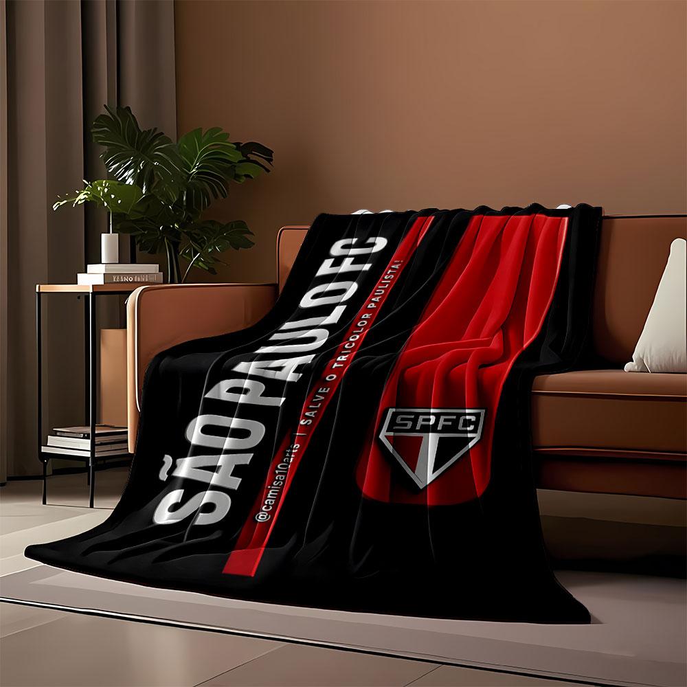 São Paulo FC Graphic Blanket print blanket soft and cozy perfect for the living room bed sofa or a nap,gift