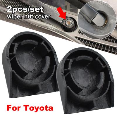 2pcs Front Windscreen Wiper Arm Nut Cap Bolt Cover Car Accessories for Toyota