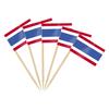 Thailand Toothpick Flags Picks, 100 Pcs Small Tiny Croatia Cupcake Toppers Stick Flags Double-sided for World Cup, National Day