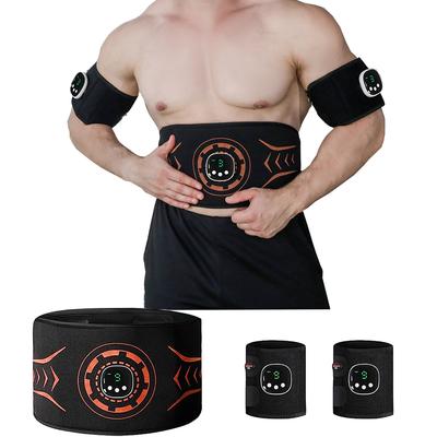 Masseur musculaire abdominal électrique EMS Ceinture amincissante pour le corps Machine de combustion des graisses du ventre Entraîneur musculaire Appareil de musculation pour abdominaux