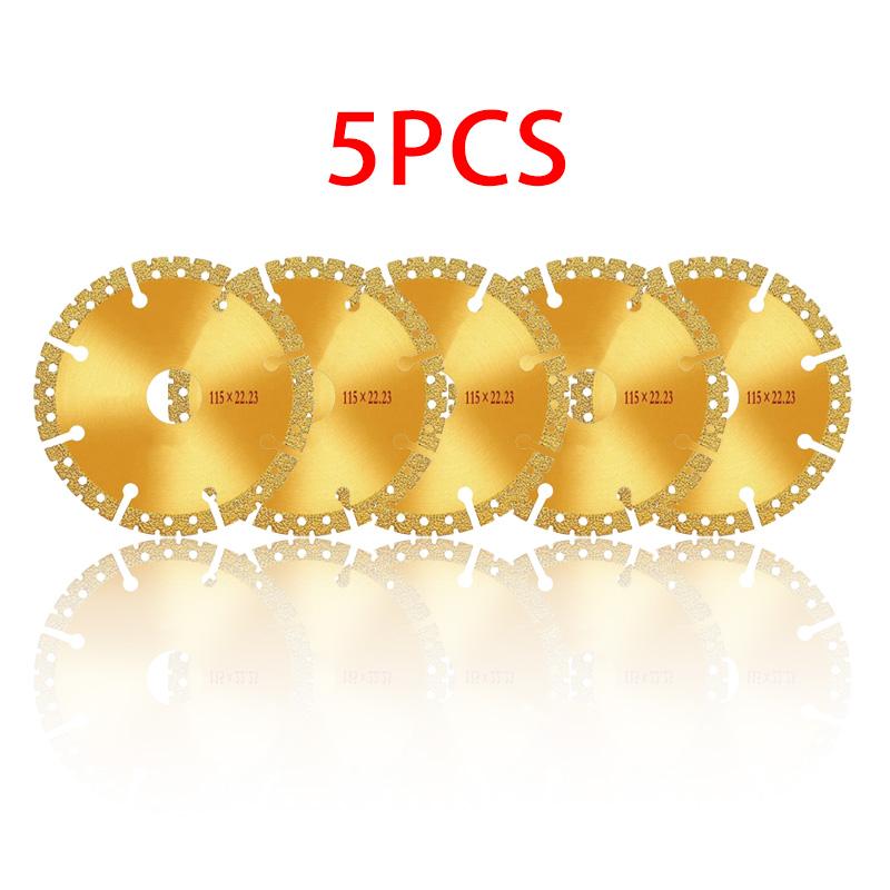 4.5 Inch Vacuum Brazed Diamond Yellow Saw Blade Steel Metal Stone Cast Iron Reinforcing Steel Aluminium Multi-purpose Power Tool