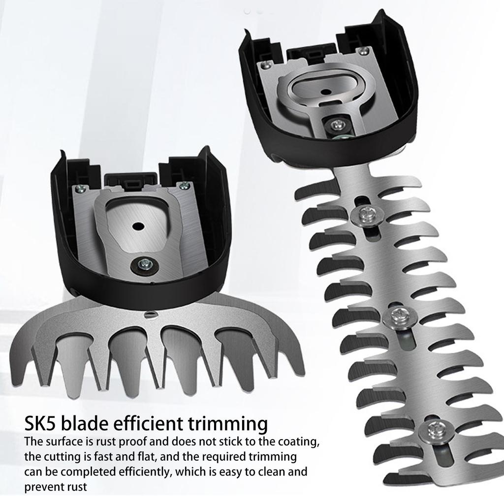 Cordless Grass Shear Rechargeable Shrubber Handheld Trimmer Electric Hedge Trimmer Electric Shrub Trimmer Blade Kit