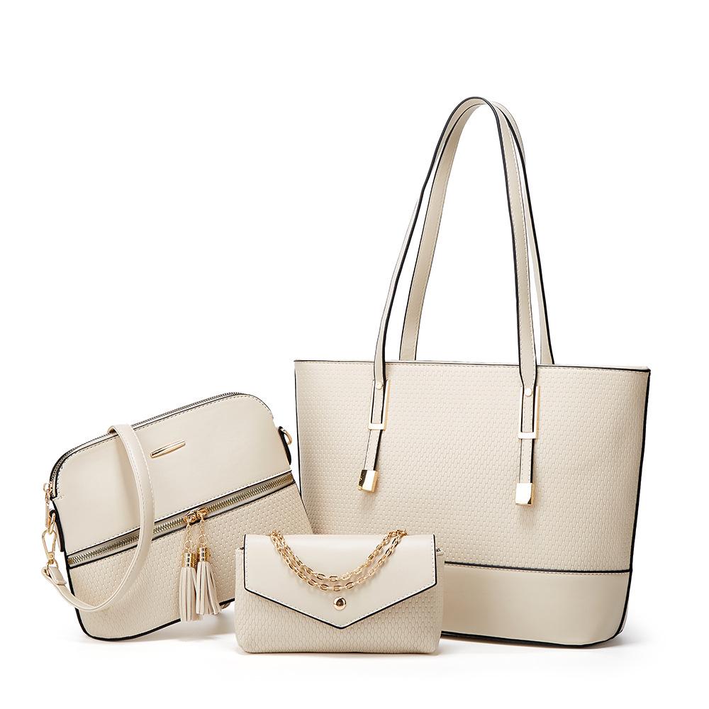 2024 European & American Multifunctional Tote: Mother-Child Large, Medium, & Small Capacity Handbag