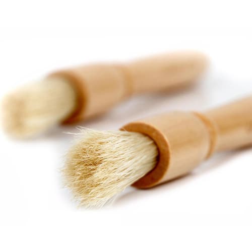 Espresso Mill Brush, Cleaning Brush for Coffee Grinder, Wooden Handle, Stiff Bristles, Convenient Cleaning