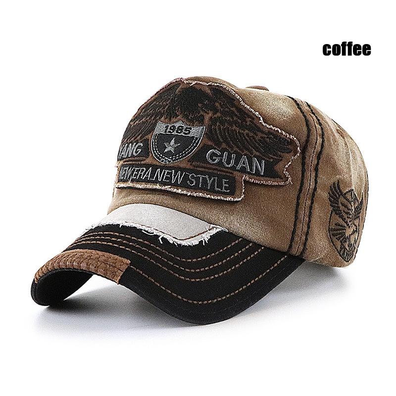 Eagle Soars in The Sky and Flies Freely Eagle Embroidered Large Head Baseball Cap with 3 Wizes To Choose From Size for Children кофейный