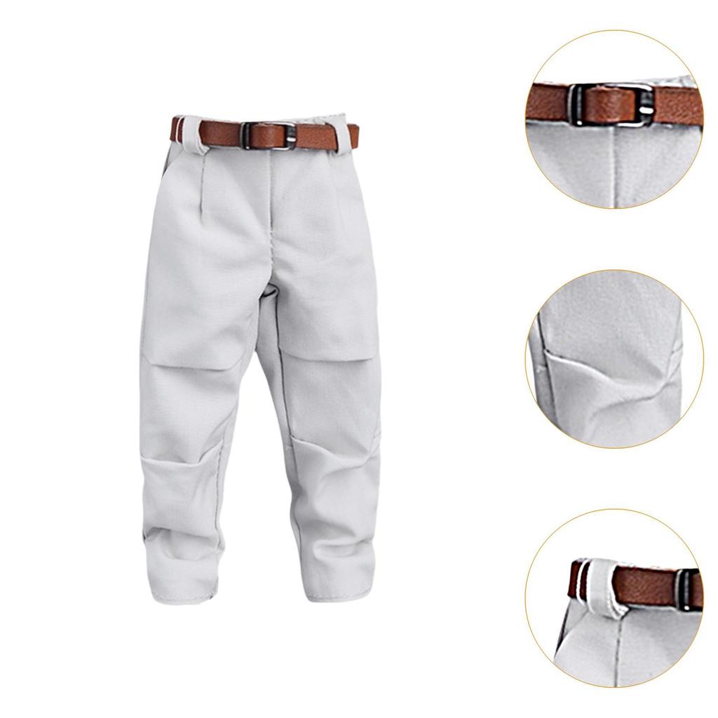 1/12 Doll Pants And Belt, , Action Figures Clothing, for 6 '' Male Costume