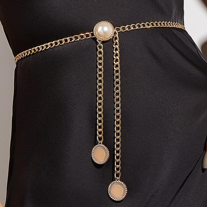 Pearl Simulation Fashion Decoration Women Casual Waist Chain For Use Daily