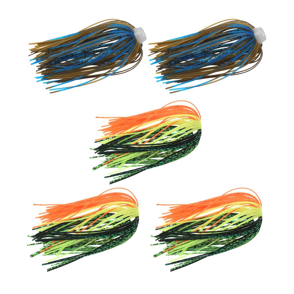 5 sztuk Przynęty Jigowe Woblery Spinnerbait Spódniczki 88 Nitek Silikonowe Spódniczki do Jiga Miękkie Spódniczki Parasolowe Akcesoria do Wędkowania