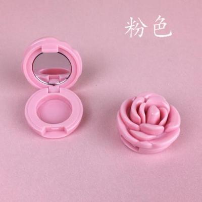 Refillable Empty Makeup Case Eyeshadow Case Lipstick Flower Rose Shape Packaging Foundation Container Mask Lip Cosmetic Box, 1 Piece, 06 Pink