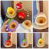 Portable Hanging Rope Storage Bag Creative Round Silicone Coin Purse Keychain Earphone Bag  Daily