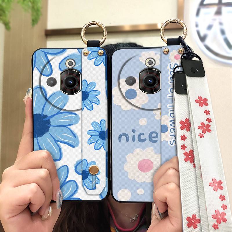 Fashion Design Waterproof Phone Case For ZTE Nubia Focus Pro 5G Dirt-resistant Kickstand Lanyard Anti-dust Protective