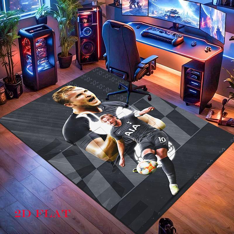 Harry Kane Hero Poster Carpet Rug for Living Room Bedroom Home Sofa Decoration,Kids Play Nonslip Floor Mat