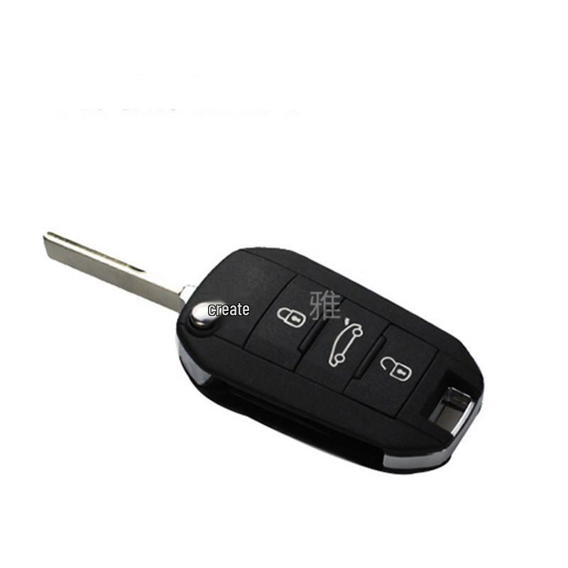 Carbon Fiber Protective Cover for Citroen C3 Aircross Elysee, 301, and Peugeot 208 Key Shells