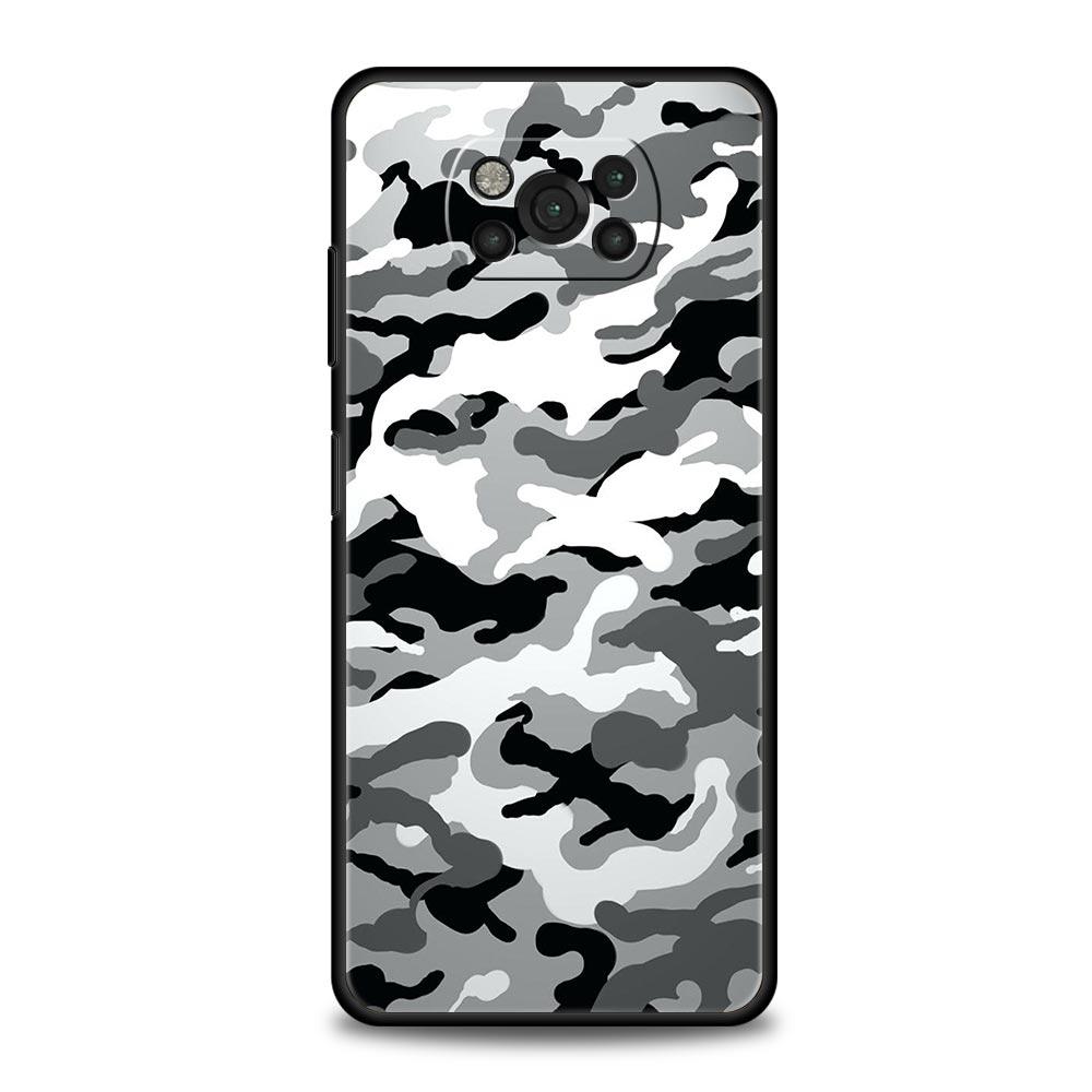 

Камуфляжный камуфляжный военный армейский чехол для телефона для Xiaomi Poco X6 X5 Pro X4 X3 NFC F5 Pro F4 F3 GT M5 M4 Pro 5G M3 C51 C50, чехол Poco F5 Pro