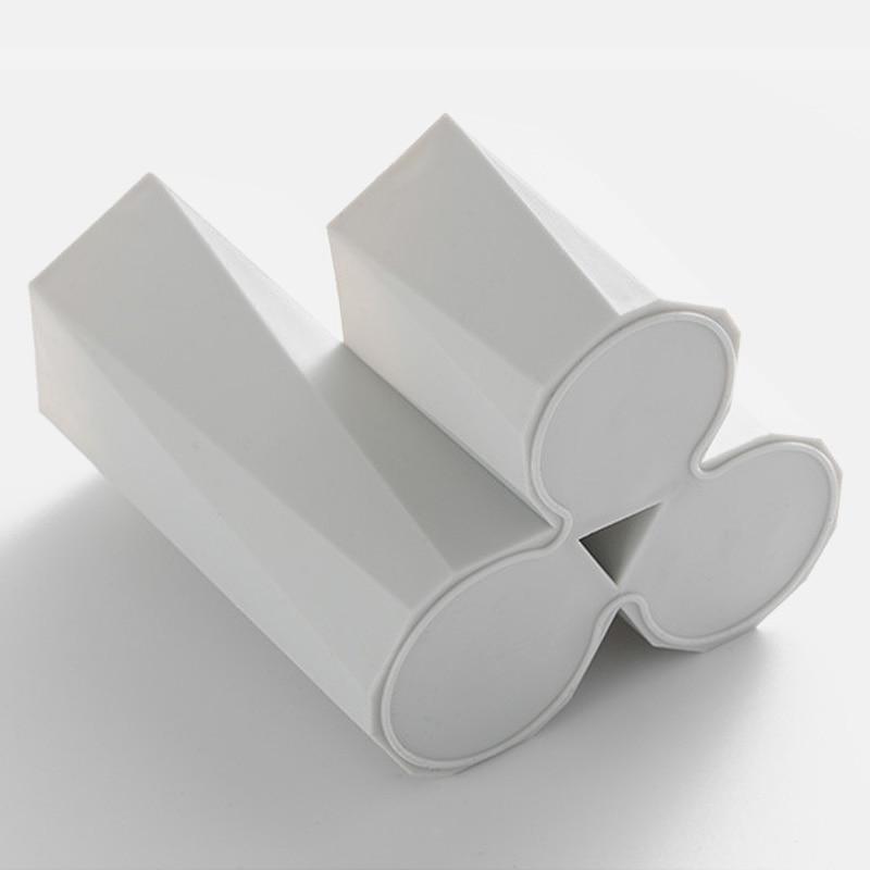 3Pc Plastic Make-up Brush Storage Box White Khaki Jewelry Cosmetics Organizer Make Up Tools