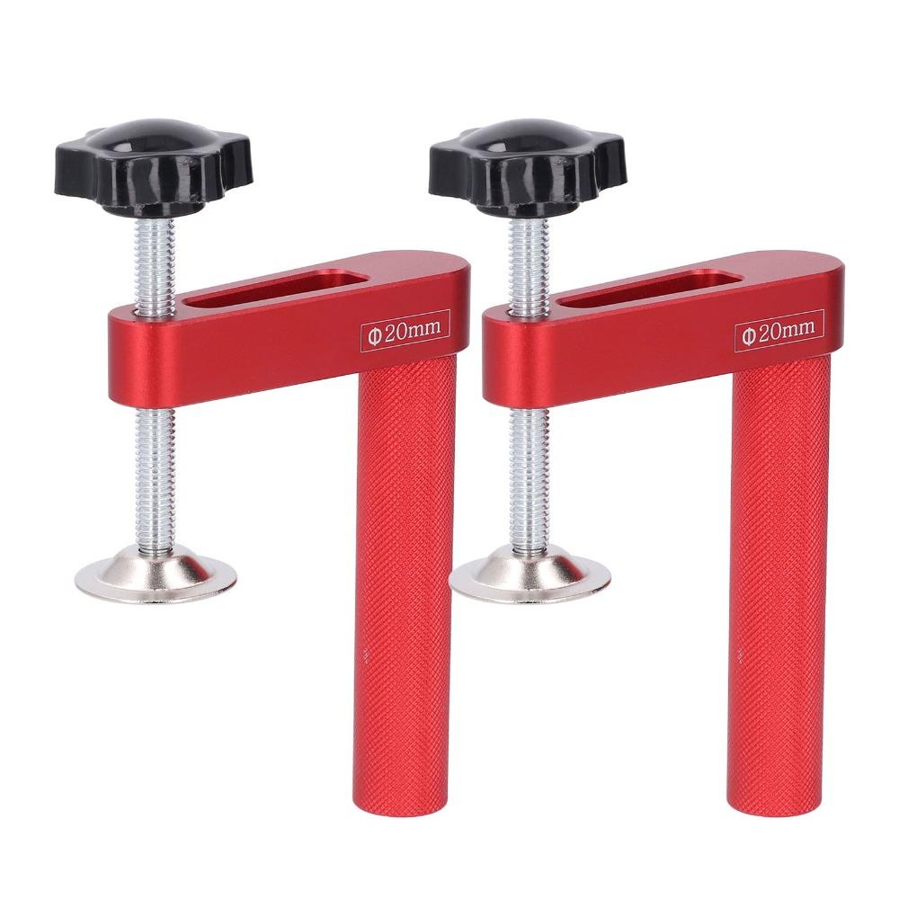 2pcs 20mm Diameter Hole Clamp Manual Operation Bench Dogs Hole Bench Dog Clamp Woodworking Tasks