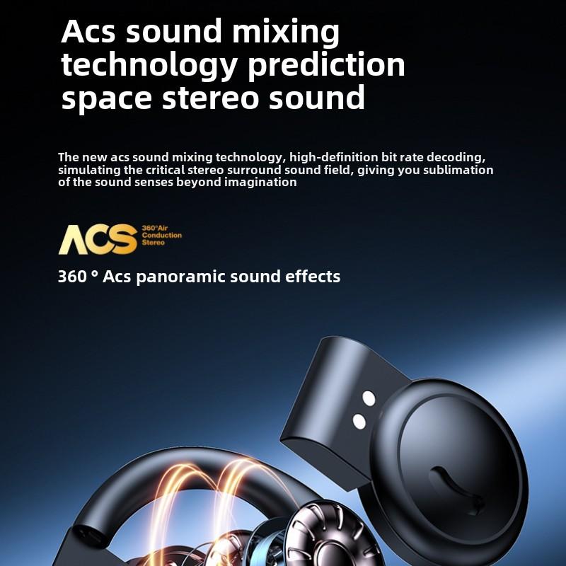 OWS Open Bluetooth Earphones with Earless Sports Earphones Long Life with Digital Display