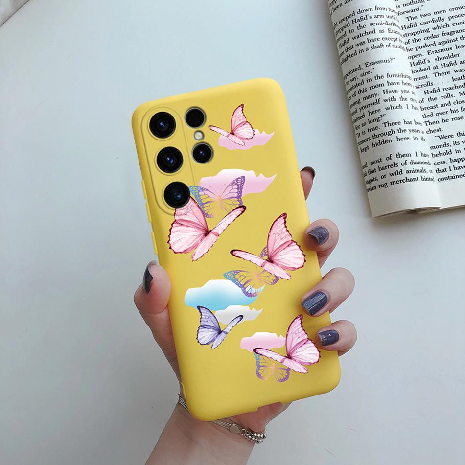 For Samsung Galaxy S24 Ultra Case S24 Plus Sunflower Girl Painted Soft Silicone Phone Case For Samsung S24 Ultra S 24 S24+ Shell