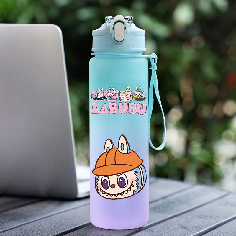 4Pcs/set Cartoon printed Backpack Pencil Bag Lunch Bag Outdoor Water Bottle Student Girl Large Capacity Schoolbag Travel Bag Gift