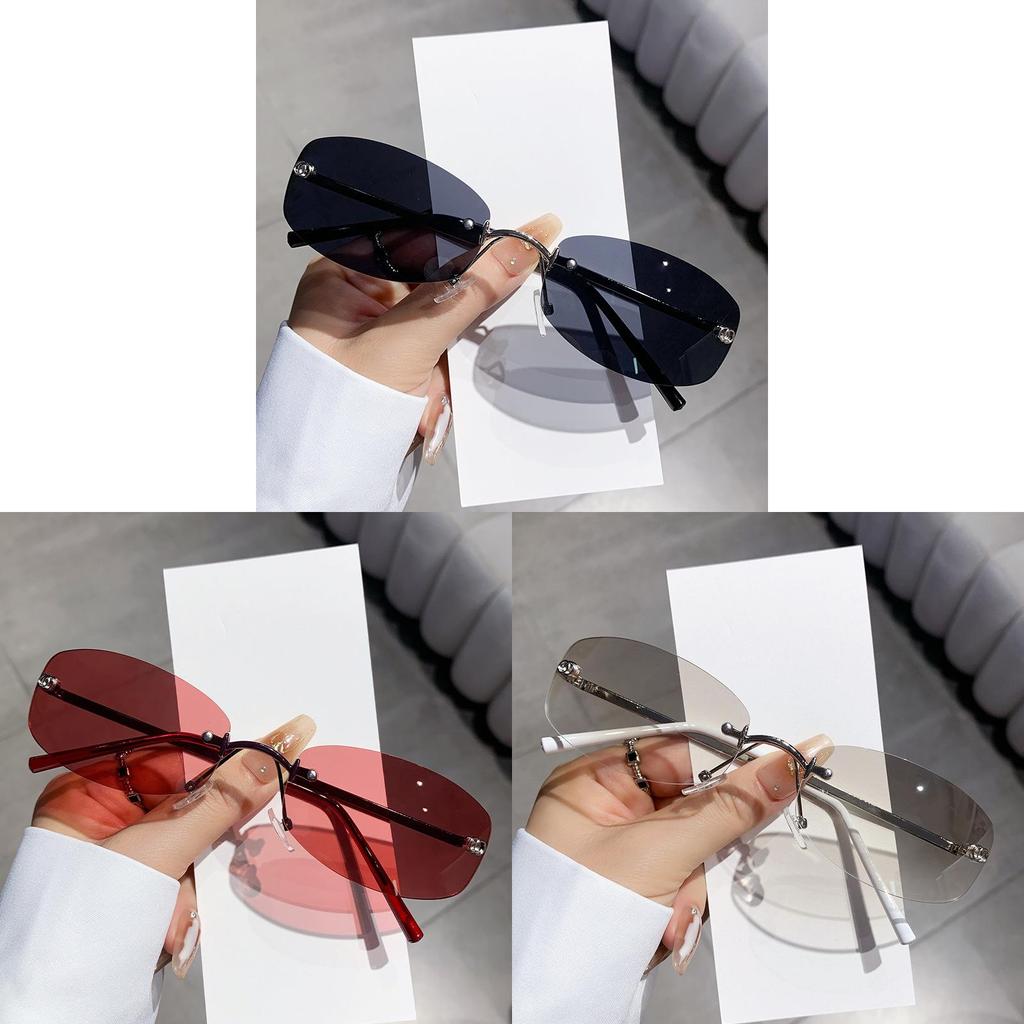 Y2k Blue Square Sunglasses With Uv400 Protection For Fashion Streetwear