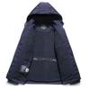 Men's Charge Quick-Drying Clothes Large Size Outdoor Autumn and Winter Medium and Long Fleece Hooded Jacket Jacket Top