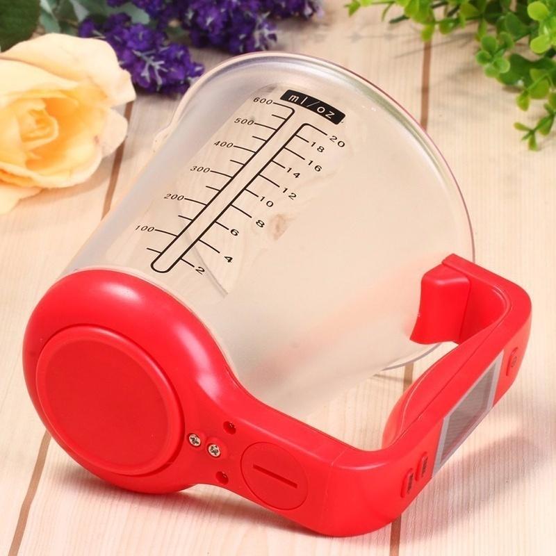 Digital Cup Scale Electronic Measuring Household Jug Scales with LCD Display & Temp Measurement Measuring Cups Cooking Tools
