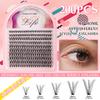 False Eyelash Extension Set, Single Tuft Of Hair 200 Tufts 30 + 40 + 50 + 60 + 80 + 100D Eyelashes