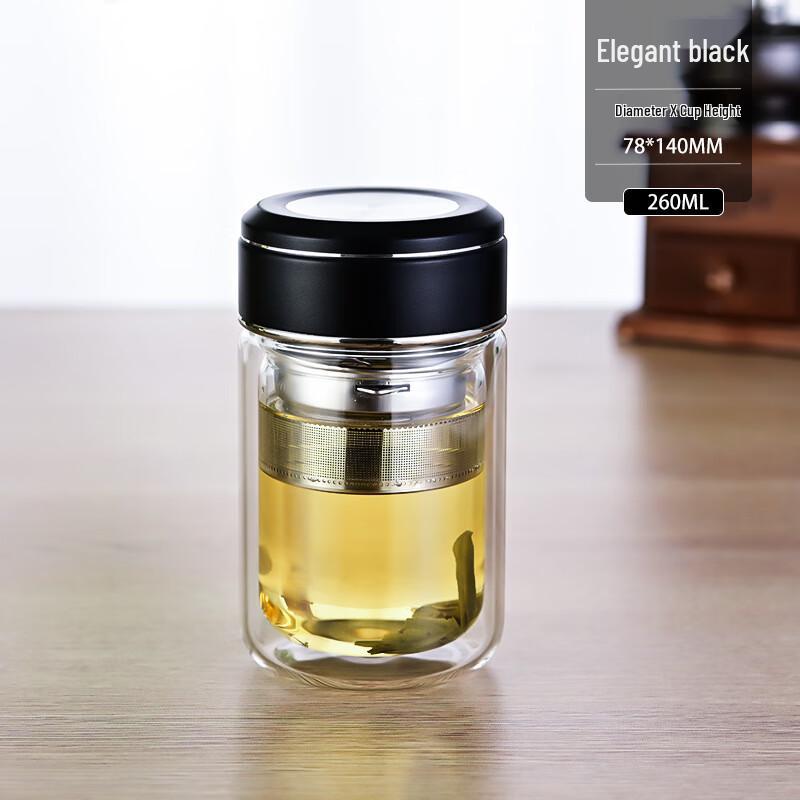 Shangqi Hangping Sealed Double Wall Glass Mug