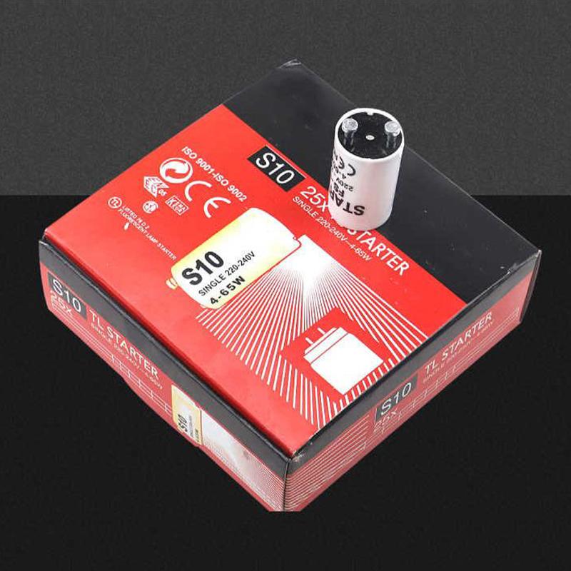 5 Pz/Set Singolo 220V-250V 4-80W Starter Lampada Fluorescente Fs-U S2 Tl Starter Tubo Fusibile Starter Ce Rohs
