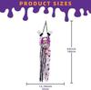 Halloween Animated Hanging Clown Motorized Shaking Body with Glowing Eyes and CreepySoundOutdoor Haunted House Horror Decoration
