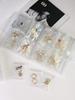 Jewelry Storage Box Earrings Anti-Oxidation Ring Hand Decoration Transparent Dust Storage Bag Necklace Jewelry Book Sealed Bag