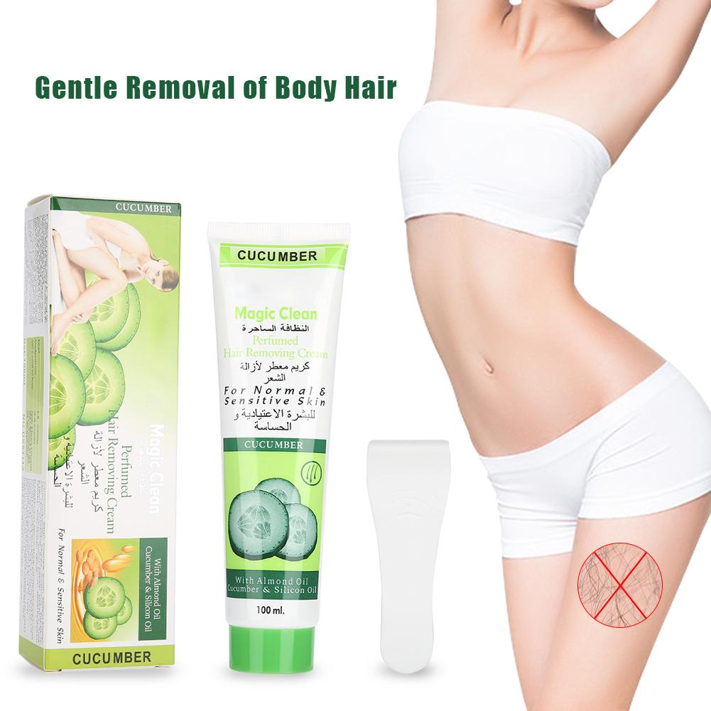 100g Unisex Cucumber Moisturizing Hair Removal Cream Natural Gentle Depilatory Cream