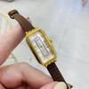 The Watch Is Small, Fine Leather, Genuine Leather Strap, Square, Small, Clear, Light Luxury, Niche Women'S Watch, Small Plate.