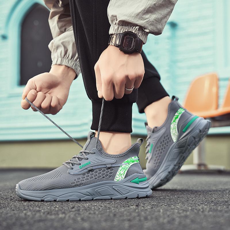 High Quality Casual Comfort Sneaker Outdoor Anti Slip Mesh Ventilate Running Footwear Men Trendy Soft Sole Sports Shoes