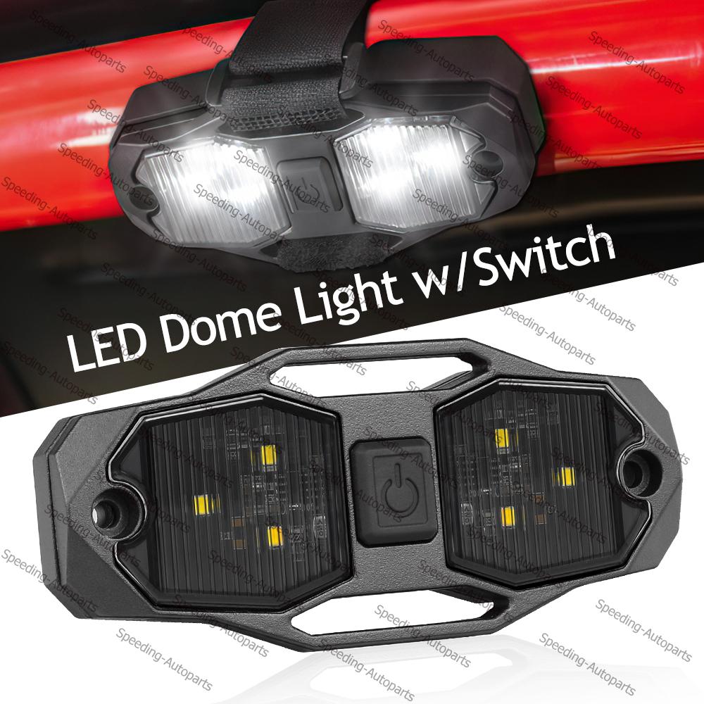 For Jeep Wrangler JK 2007-2018 Roll Bar Cage Mount UTV LED Interior Dome Light Map Courtesy Lighting White Bright 12V DC Power China Mainland
