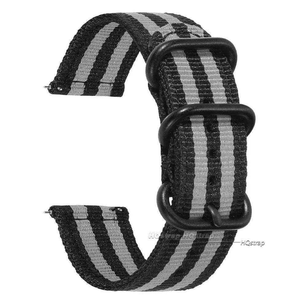 

24mm 22mm 20mm 18mm Woven Nylon Sport Watch Strap for Seiko Wristband for Amazfit Fabric Band for Samsung Galaxy 4 5 6 Bracelet 18mm