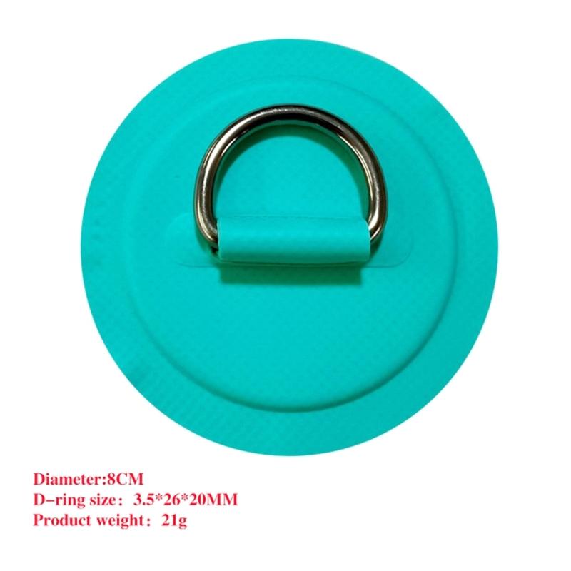 Aufblasbare Boot D-Ringe Pad Patches PVC Marine D-Ringe Pad Edelstahl Schnalle