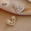 Alloy Coat Brooches Mini Love Heart Brooch Pin, Silver Golden Plated Shape Romantic Jewelry Lapel Hats Bags Scarves Clothes Decorative Accessory
