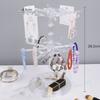 Double Layer Jewelry Racks Holder Jewelry Organizer Korean Show Case Rotating Jewelry Display