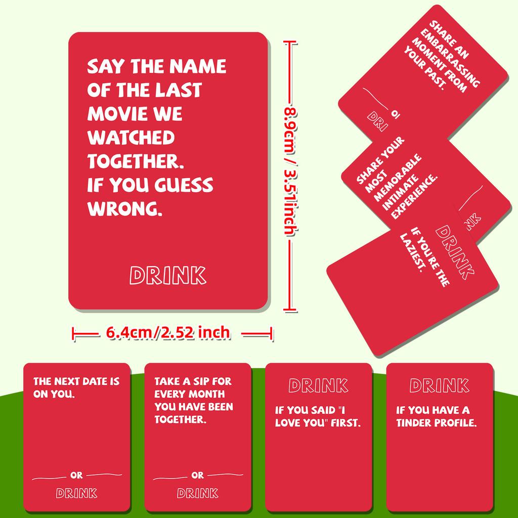 Card Drink Love Cards Fully Love Let's Fool Around Couple Q&A Game Board Game Cards