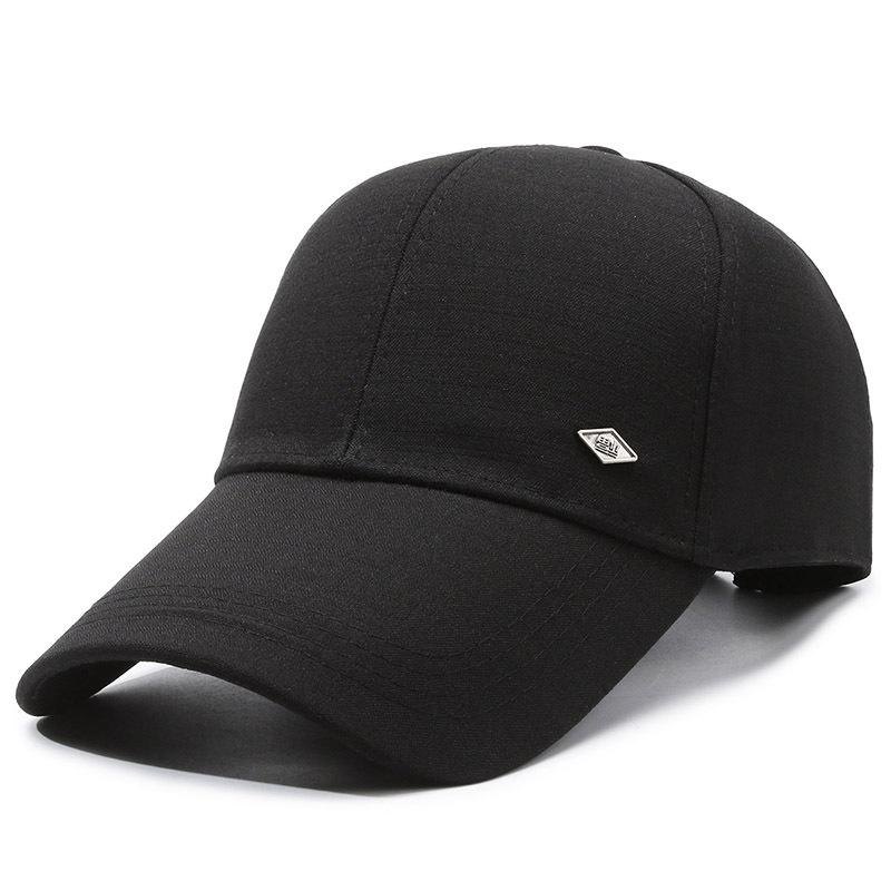 Men's Long Brim Baseball Cap Sunscreen Sun Hat Spring Summer Outdoor Fishing Sun Protection Cap Male Peak Cap