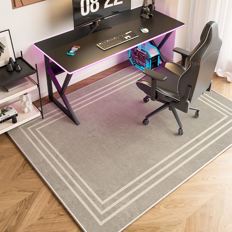 VIKAMA Swivel Computer Chair Mat, Gaming Chair Sound Insulation Foot Pad, Bedroom and Study Carpet, Home Decoration