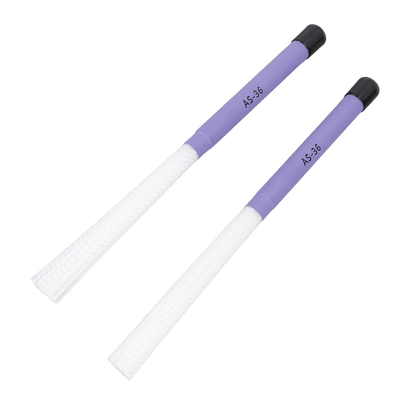 1 Pair Brush Slick Handle Nylon Telescopic Percussion Instrument Sticks Brush for Practice Performance