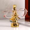 Contemporary Glasses Stand: Light Luxury Ornament for Hotel, Office, or Living Room
