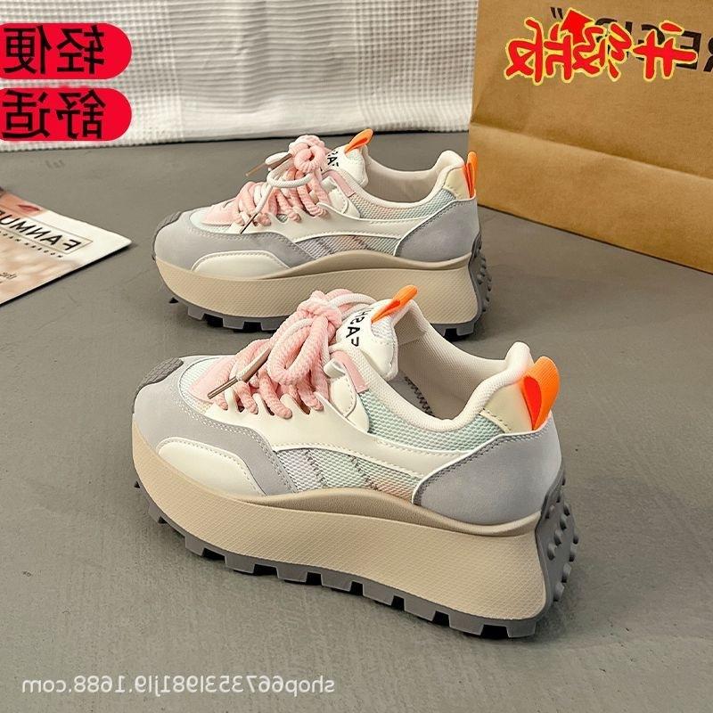 22 New Breathable National Style Heightens Dad Lightweight Dad Shoes Platform Forrest Gump Shoes Casual Shoes Casual Sports Shoes