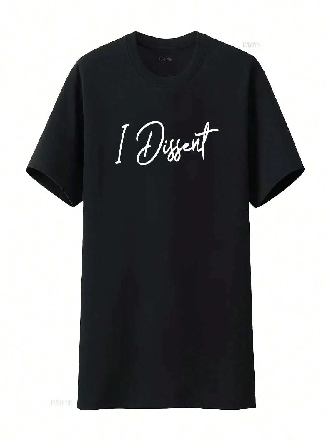 Wounisex EmpowerunisexT T Shirt  Rbg I DissenT ShirtGirl Power Feminism Vintage Washed Slightly Comfortable Casual S разноцветный